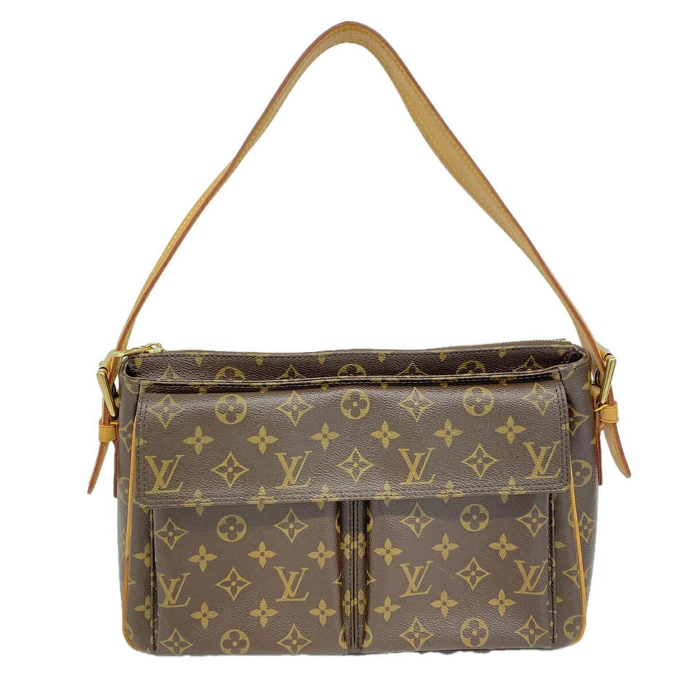 Louis Vuitton Monogram Vivacite GM Shoulder Bag M51163 Brown Women's
